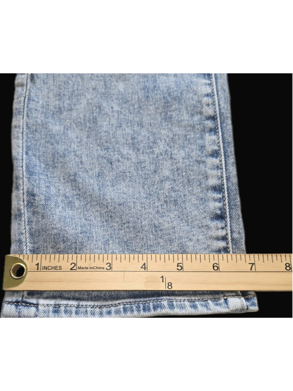 NYDJ Girlfriend Jeans Womens 10 Light Blue Acid Wash Lift Tuck Stretch Denim - Picture 9 of 11